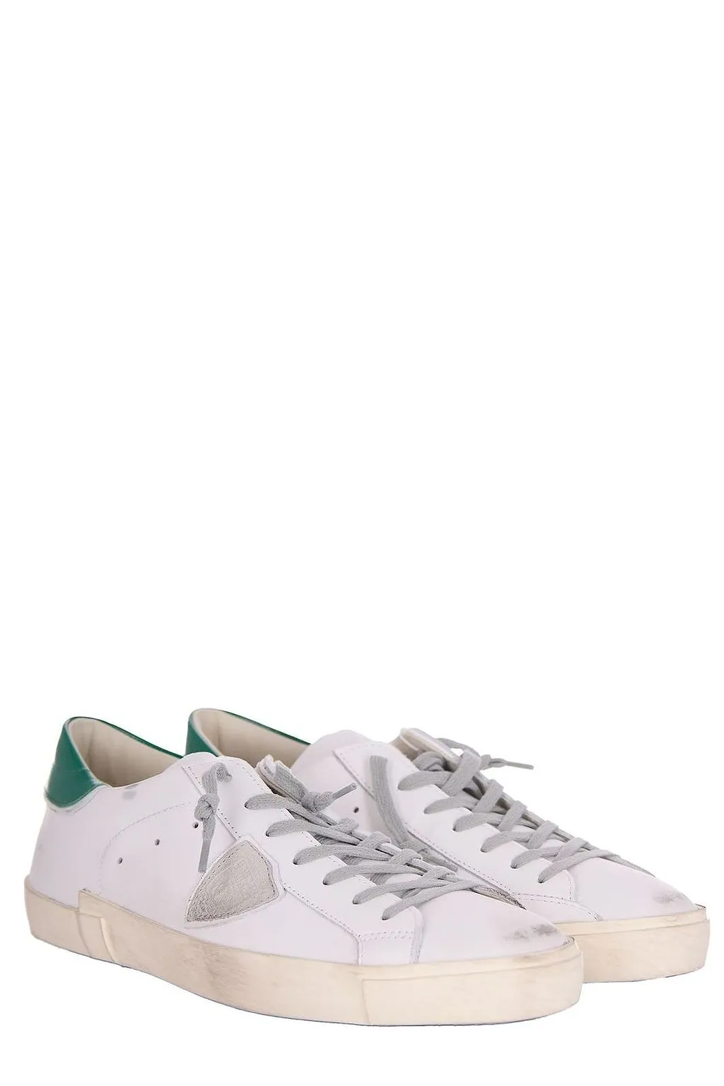 Philippe Model Prsx Logo Patch Lace-Up Sneakers