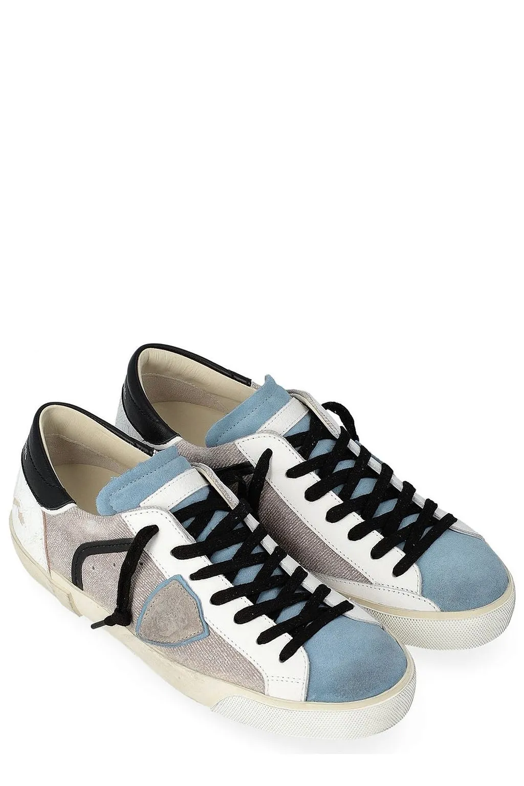 Philippe Model Prsx Logo Patch Lace-Up Sneakers