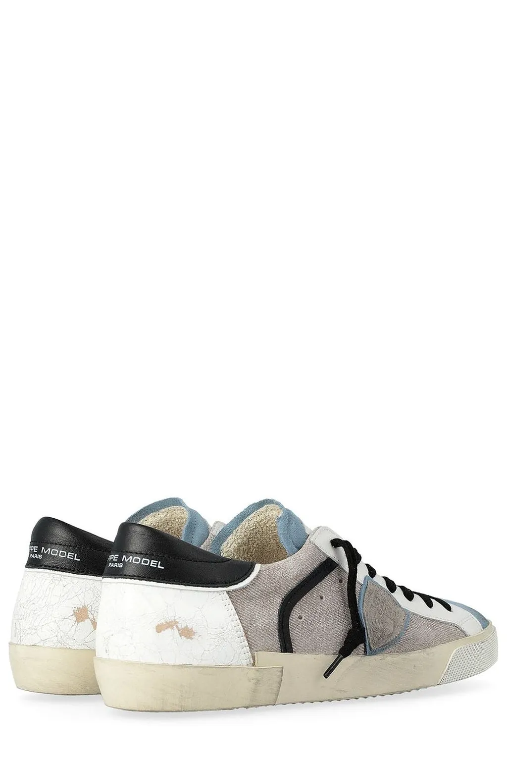 Philippe Model Prsx Logo Patch Lace-Up Sneakers