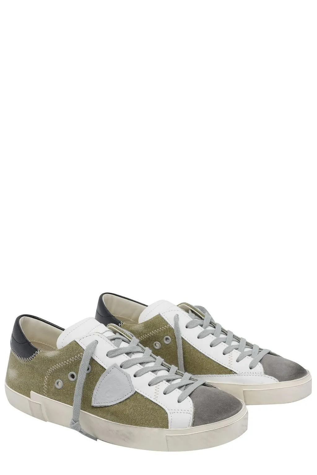 Philippe Model Round Toe Lace-Up Sneakers