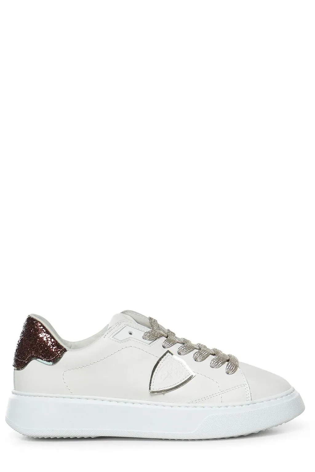 Philippe Model Glitter Heel Low-Top Sneakers