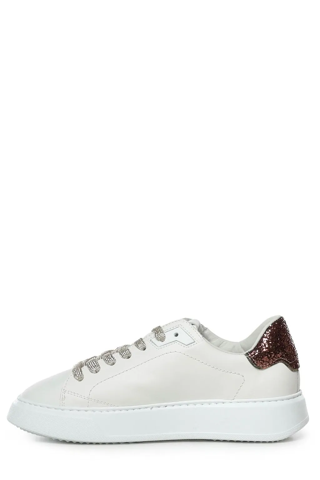 Philippe Model Glitter Heel Low-Top Sneakers