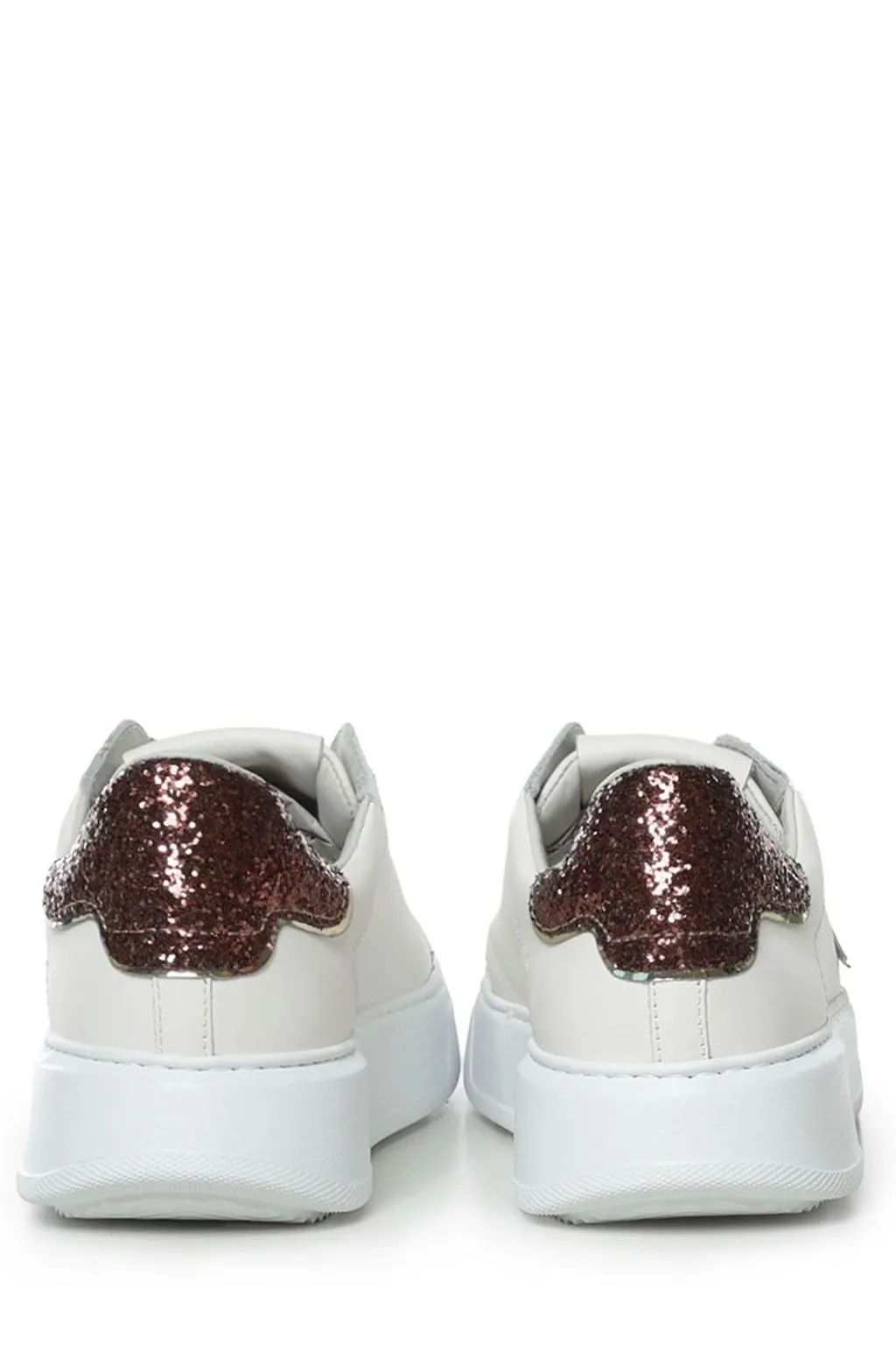 Philippe Model Glitter Heel Low-Top Sneakers