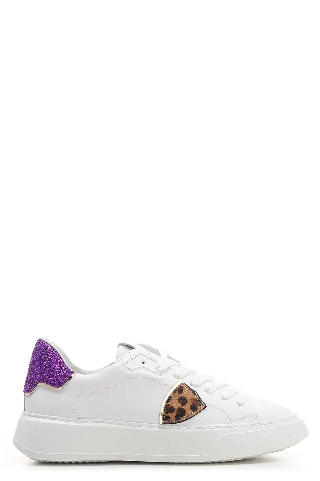 Philippe Model Round Toe Lace-Up Sneakers