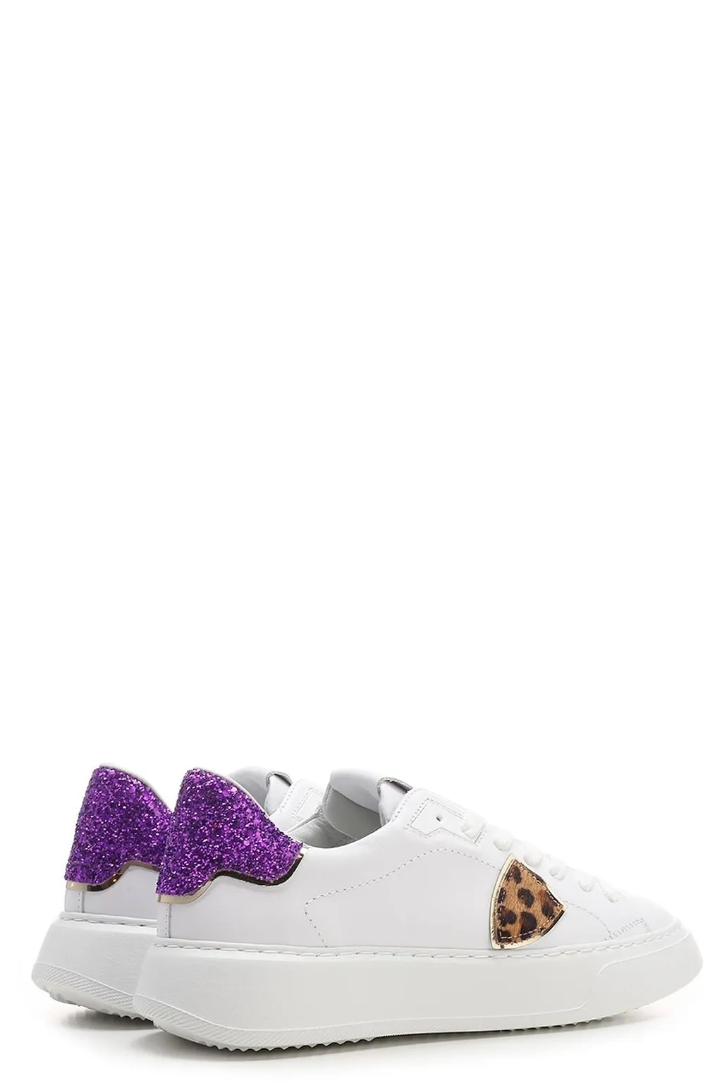 Philippe Model Round Toe Lace-Up Sneakers