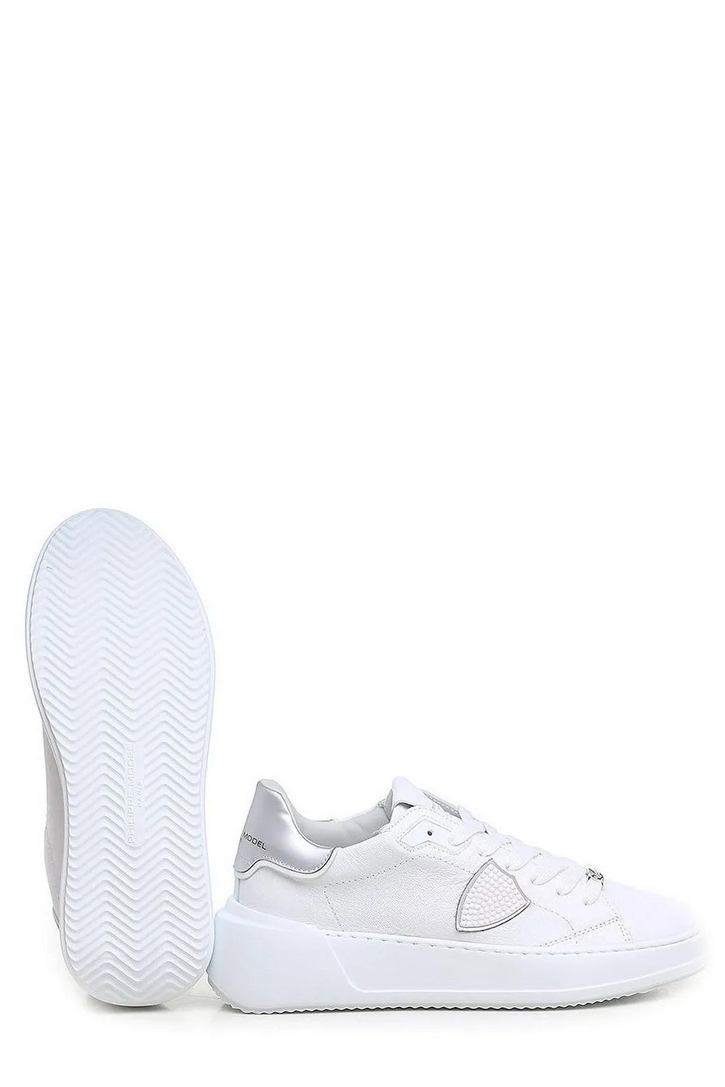 Philippe Model Tres Temple Logo Patch Sneakers