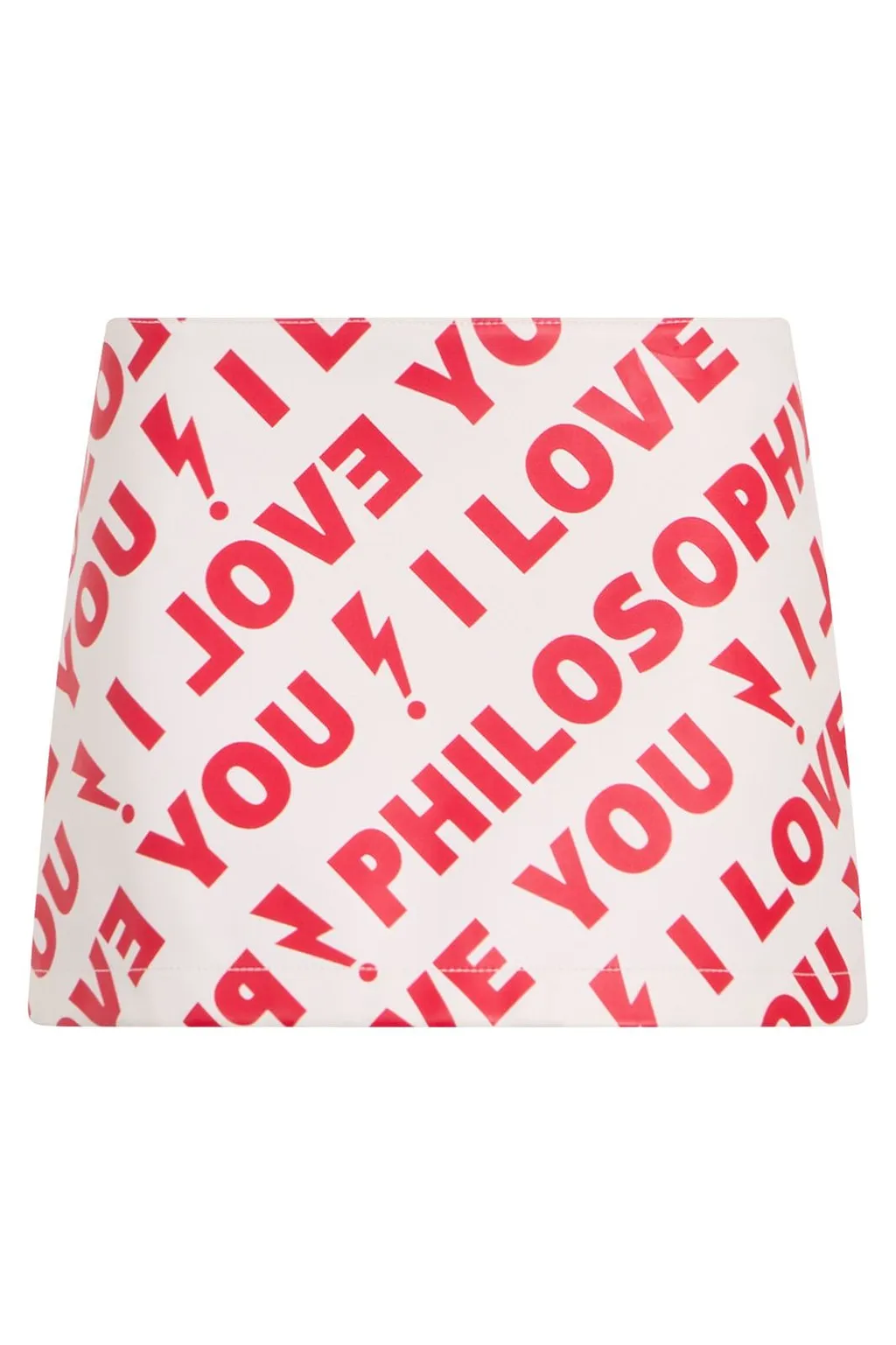 Philosophy Di Lorenzo Serafini Allover Logo Mini Skirt