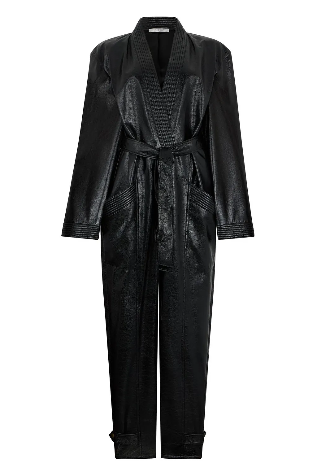 Philosophy Di Lorenzo Serafini Belted Long Sleeved Jumpsuit