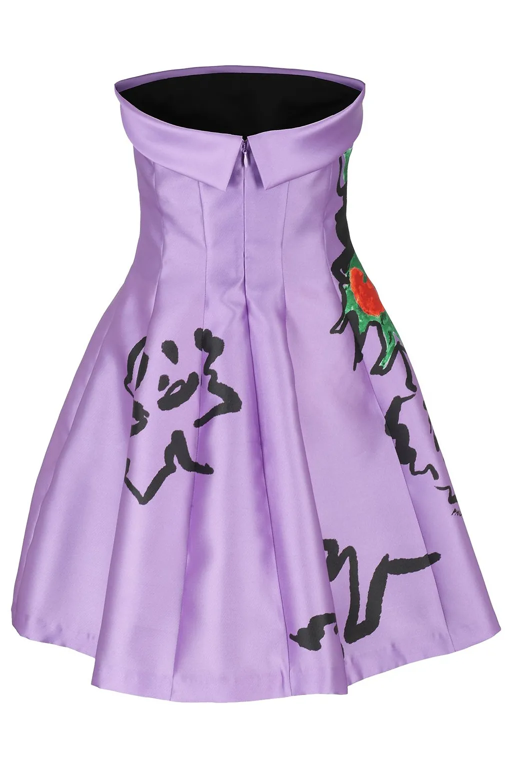 Philosophy Di Lorenzo Serafini Graphic-Print Strapless Dress