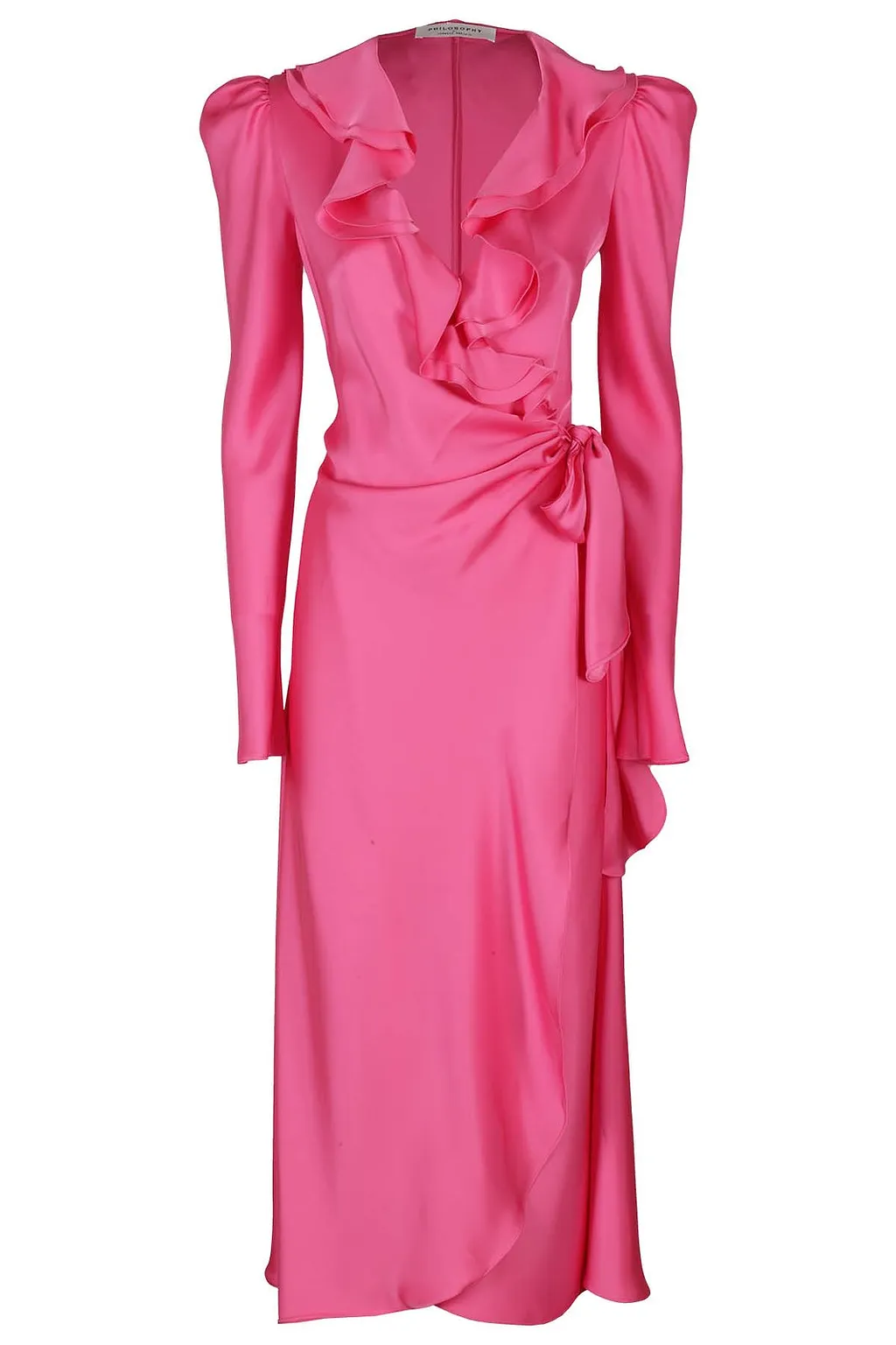 Philosophy Di Lorenzo Wrap Long-Sleeved Dress