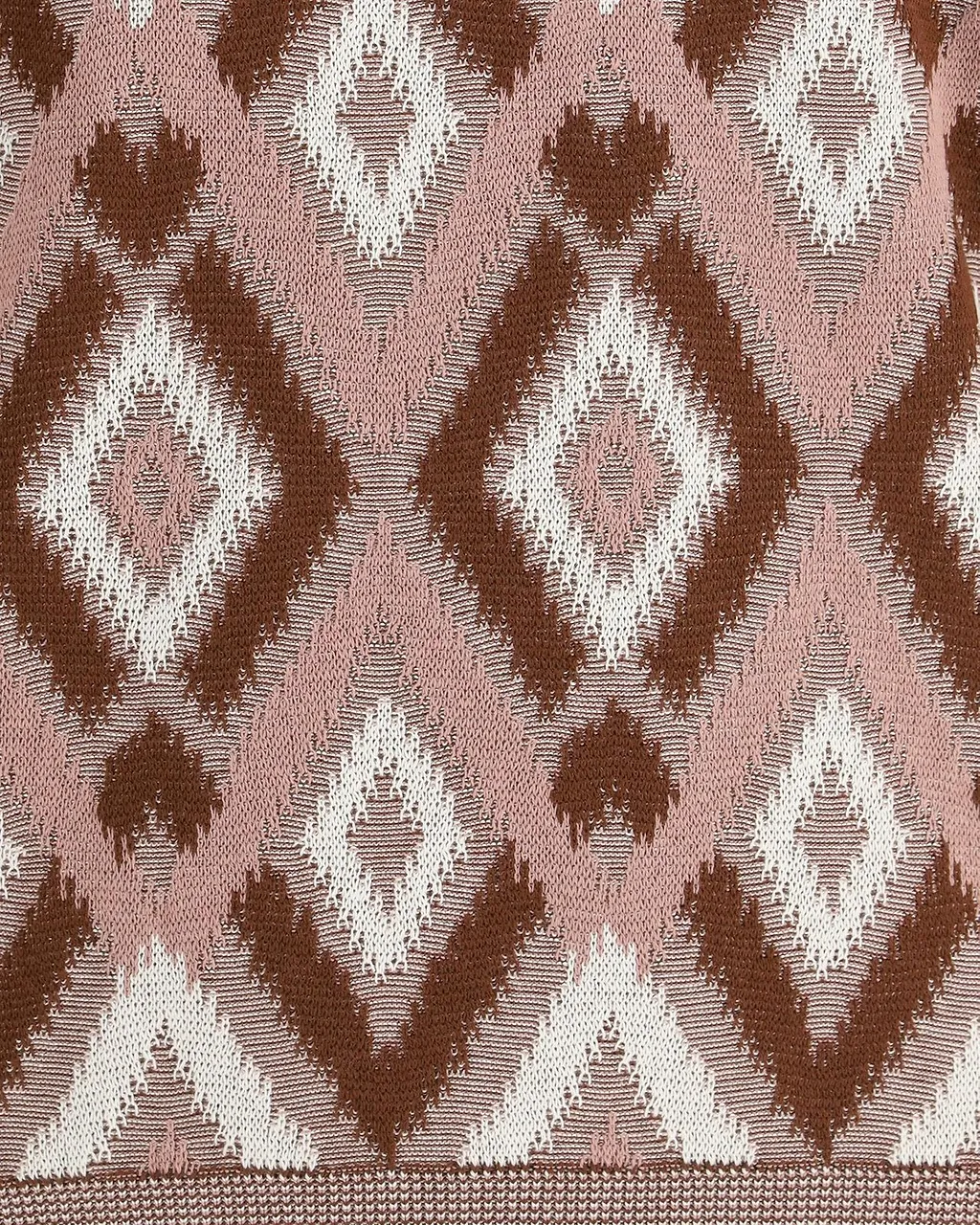 Piacenza Cashmere Geometric Short Sleeve Sweater