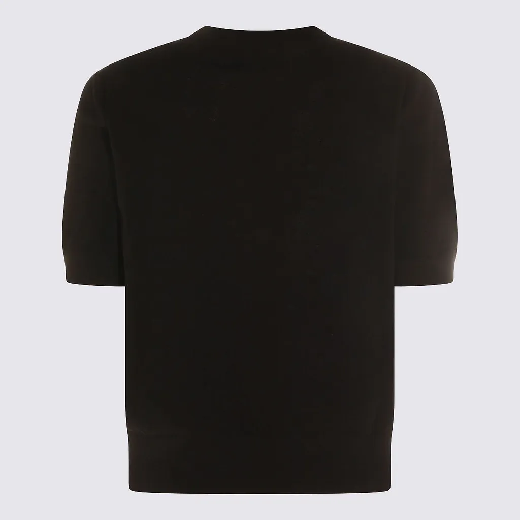 Piacenza Cashmere Textured Knit Short-Sleeve T-Shirt