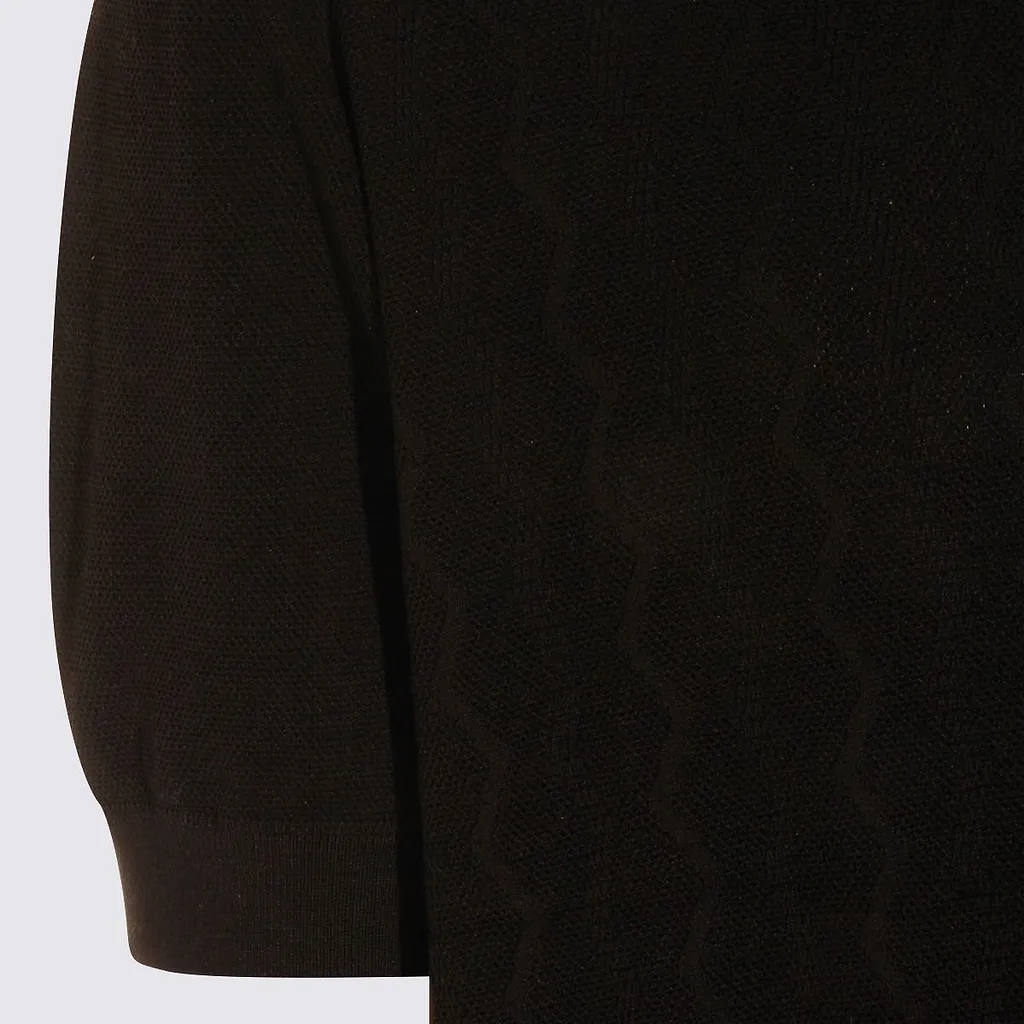 Piacenza Cashmere Textured Knit Short-Sleeve T-Shirt