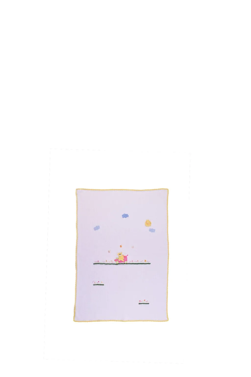 Piccola Giuggiola Bear Embroidered Blanket