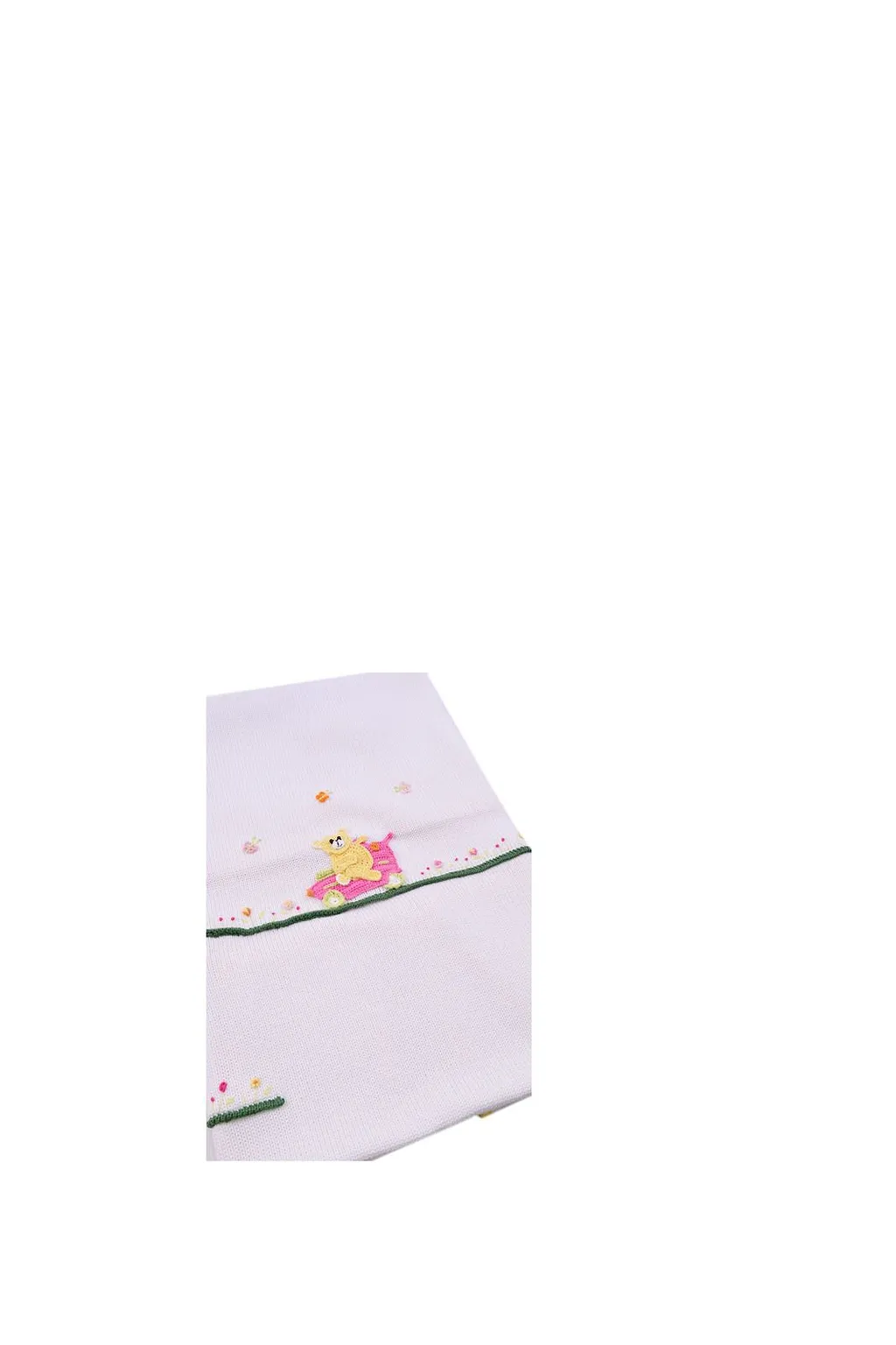 Piccola Giuggiola Bear Embroidered Blanket