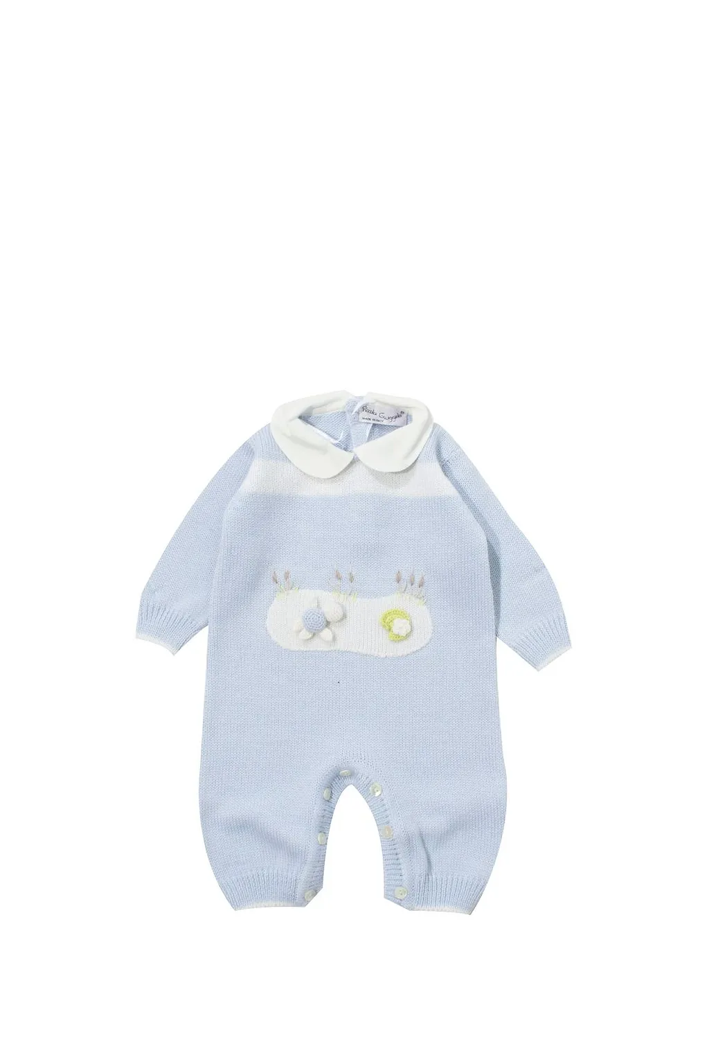 Piccola Giuggiola Peter Pan Collar Crotch Fastened Tracksuit