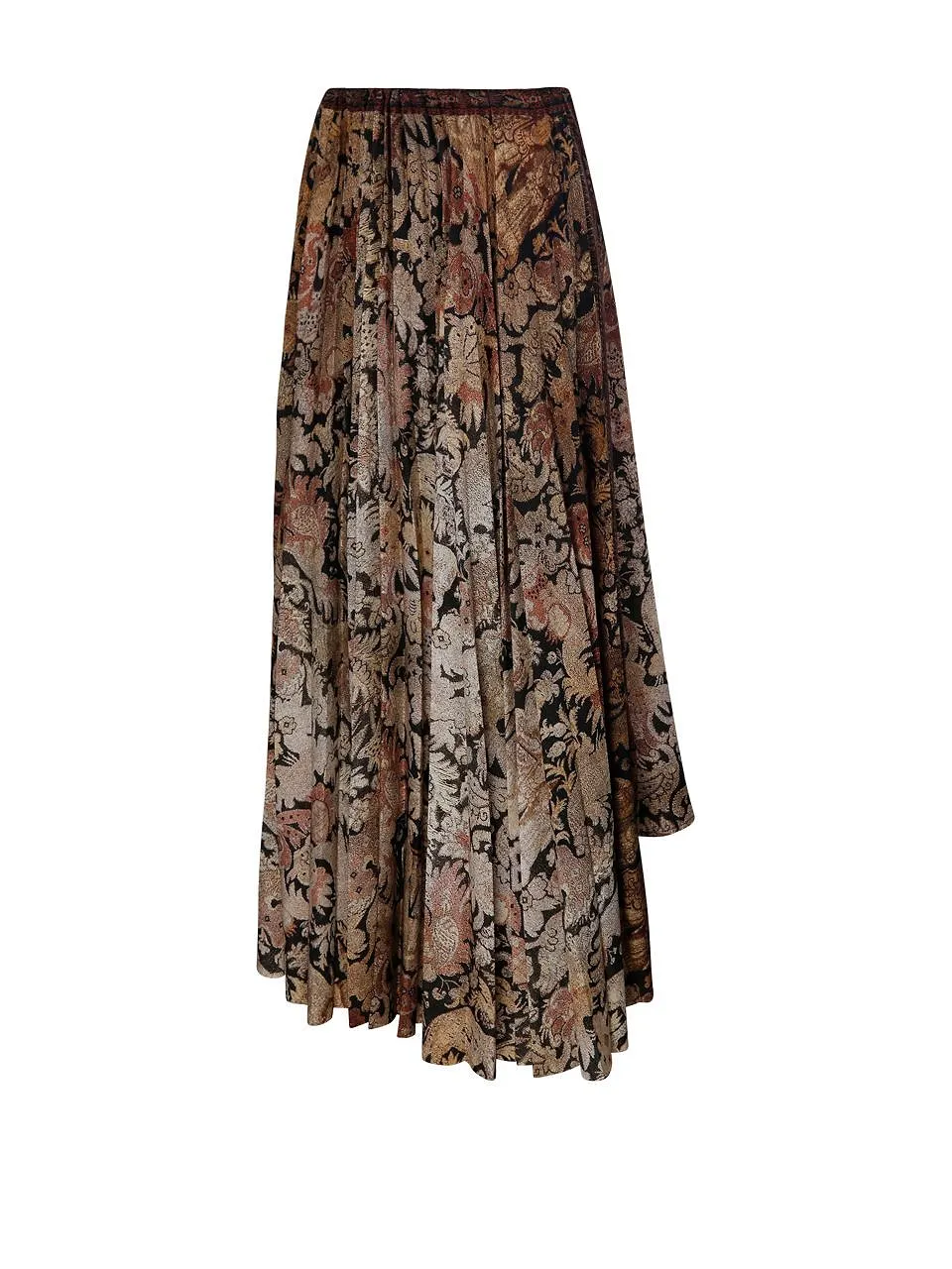Pierre-Louis Mascia Cetos Printed Midi Skirt
