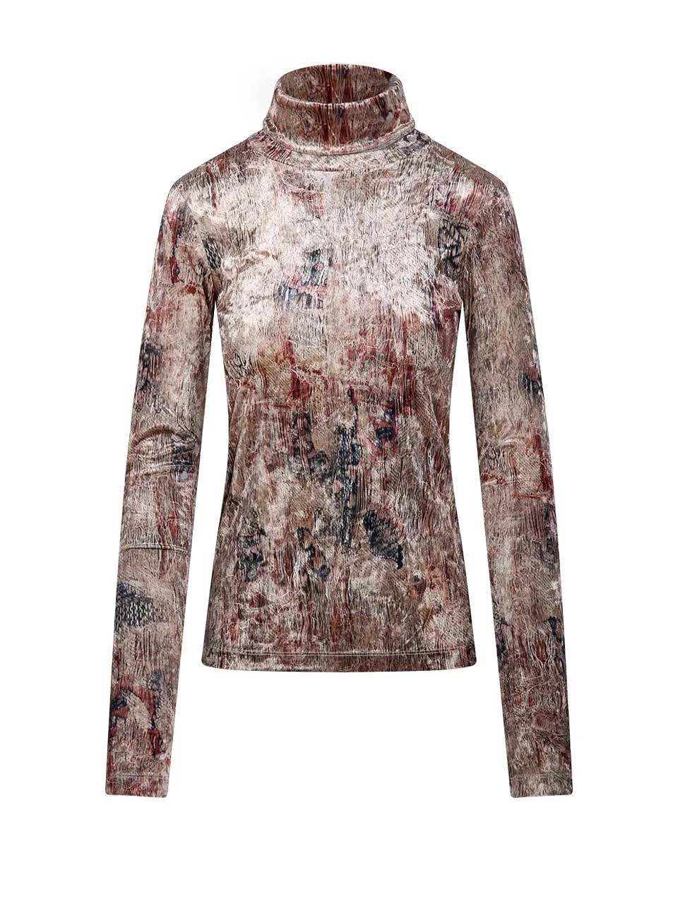 Pierre-Louis Mascia Ranat Printed Turtleneck Top