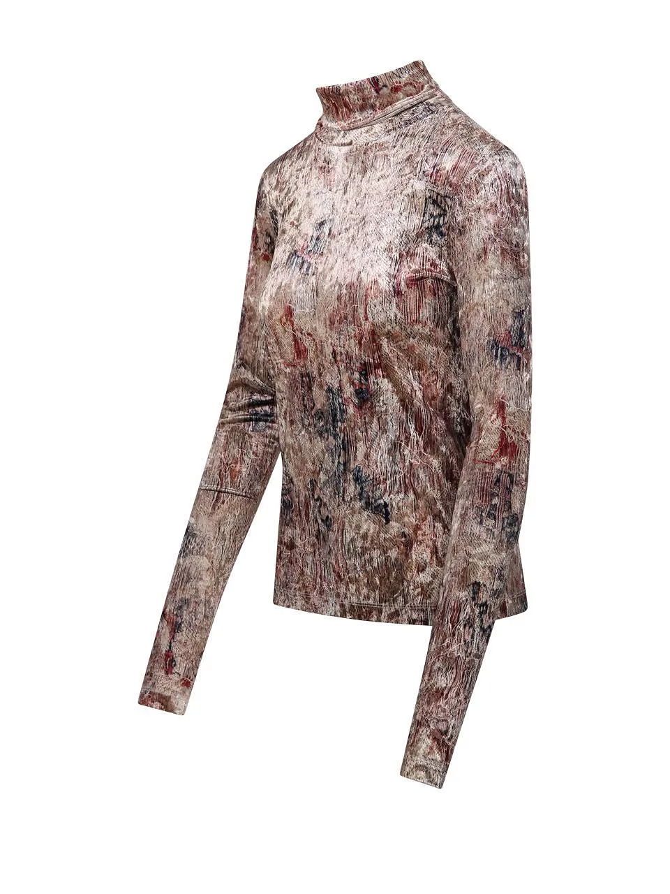 Pierre-Louis Mascia Ranat Printed Turtleneck Top