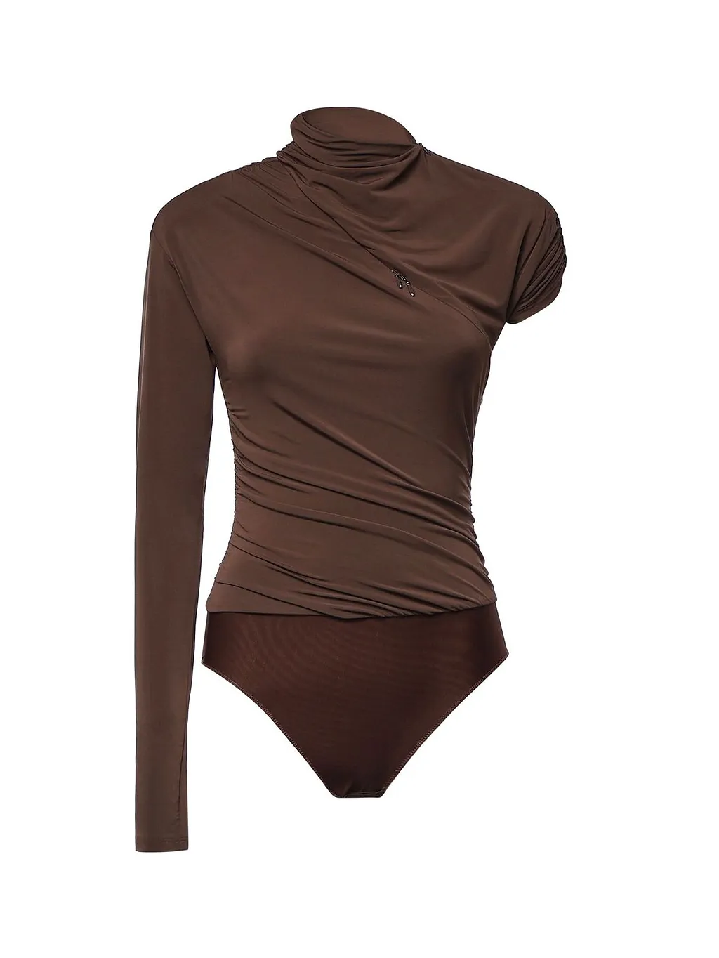 Pinko Asymmetric Draped Bodysuit Top
