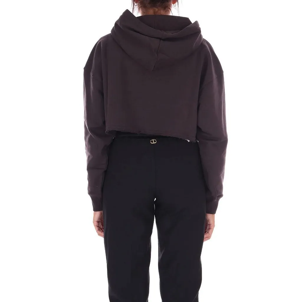 Pinko Drawstring Cropped Hoodie
