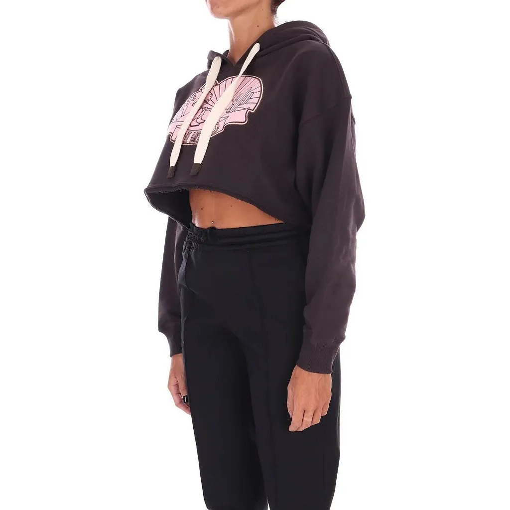 Pinko Drawstring Cropped Hoodie
