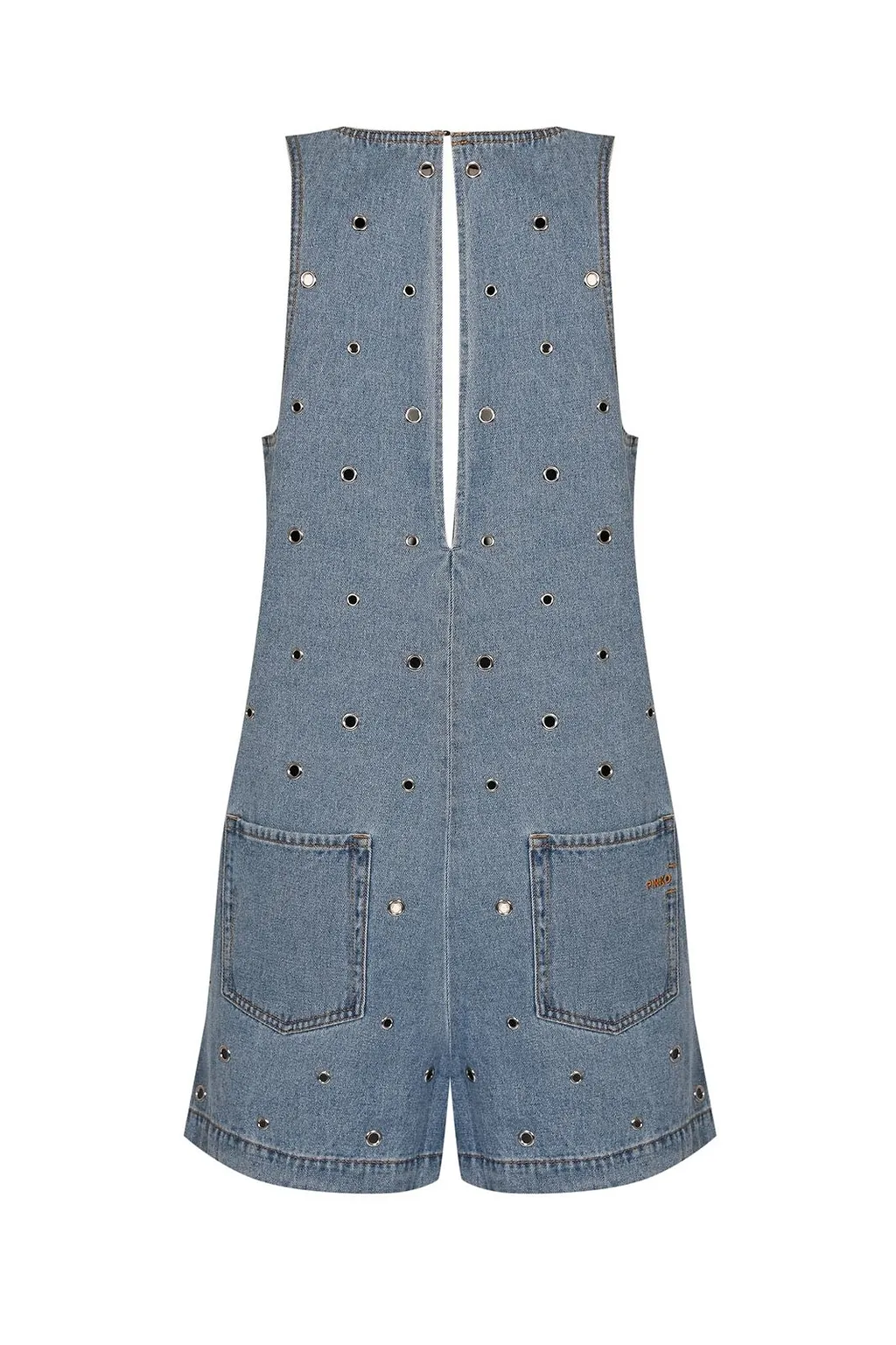 Pinko Embellished Denim Jumpsuit