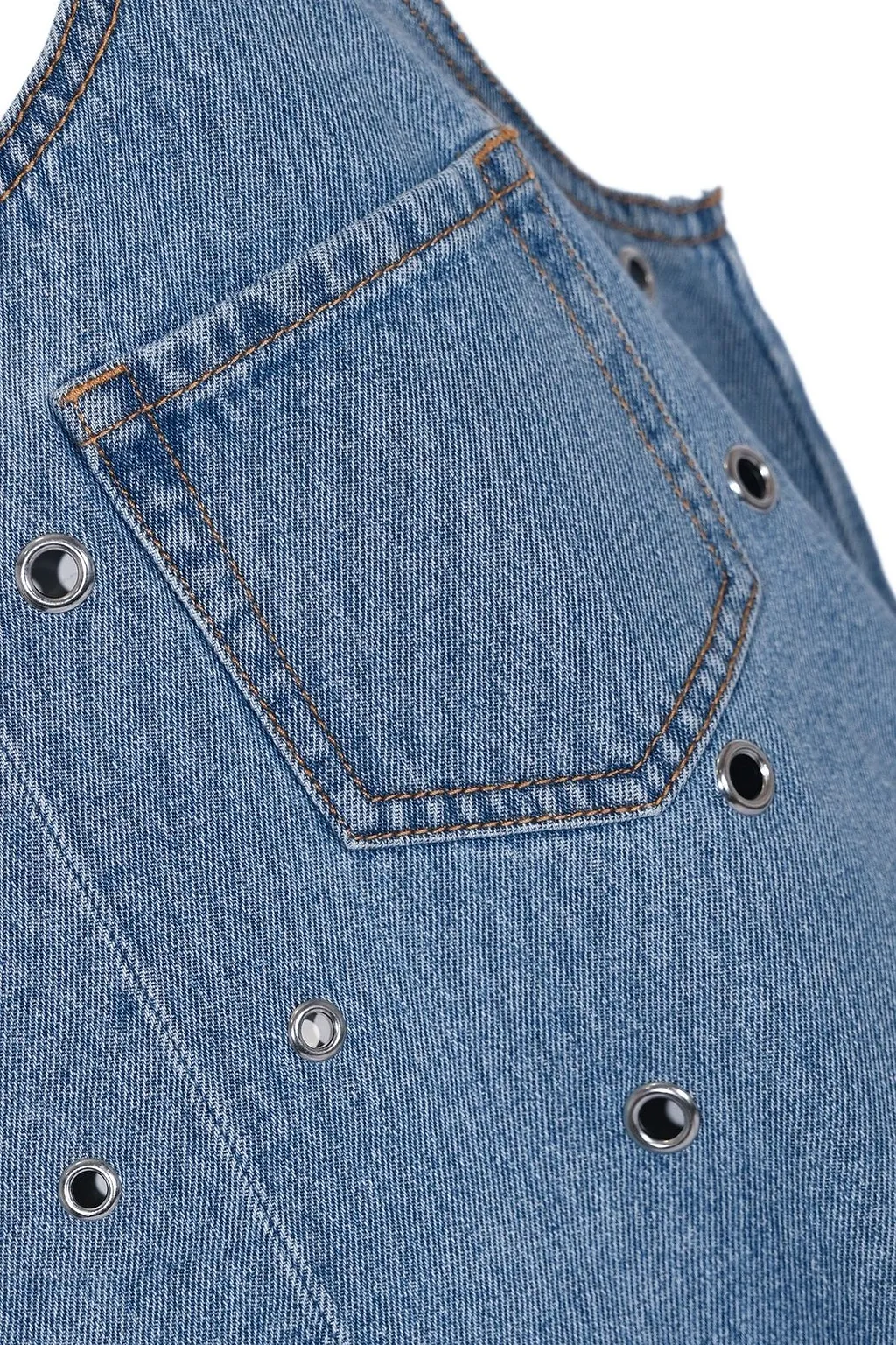 Pinko Embellished Denim Jumpsuit