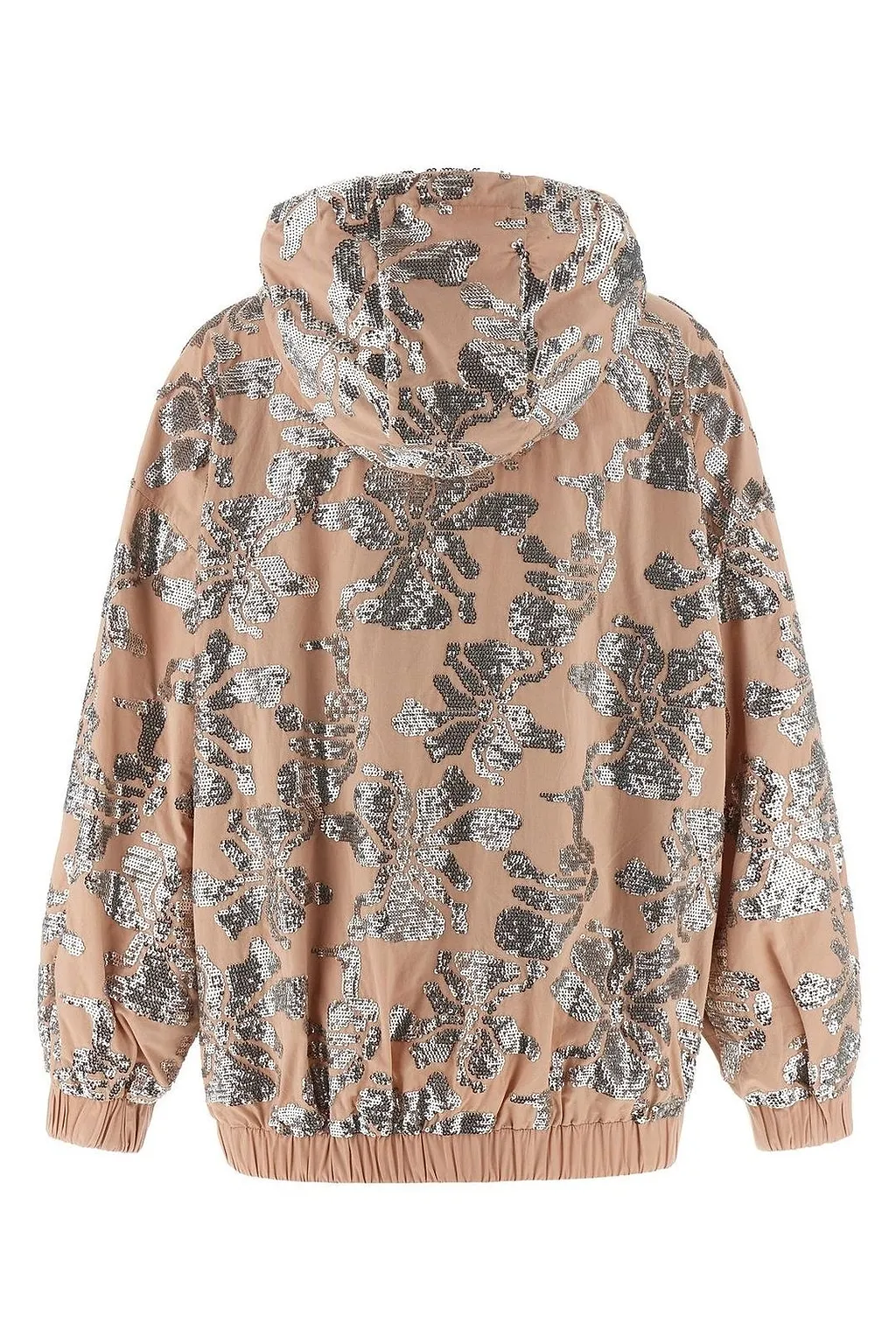 Pinko Floral Sequin Embroidery Bomber Jacket