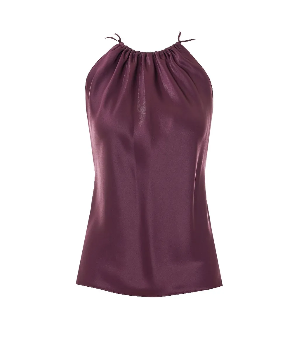 Pinko Gathered-Neckline Adjustable Strap Blouse
