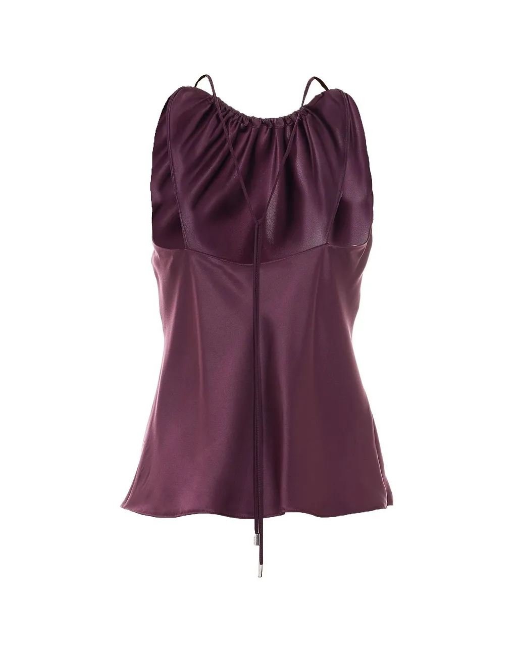 Pinko Gathered-Neckline Adjustable Strap Blouse