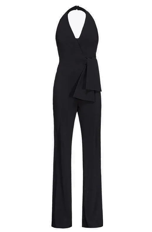 Pinko Halterneck Flared Jumpsuit