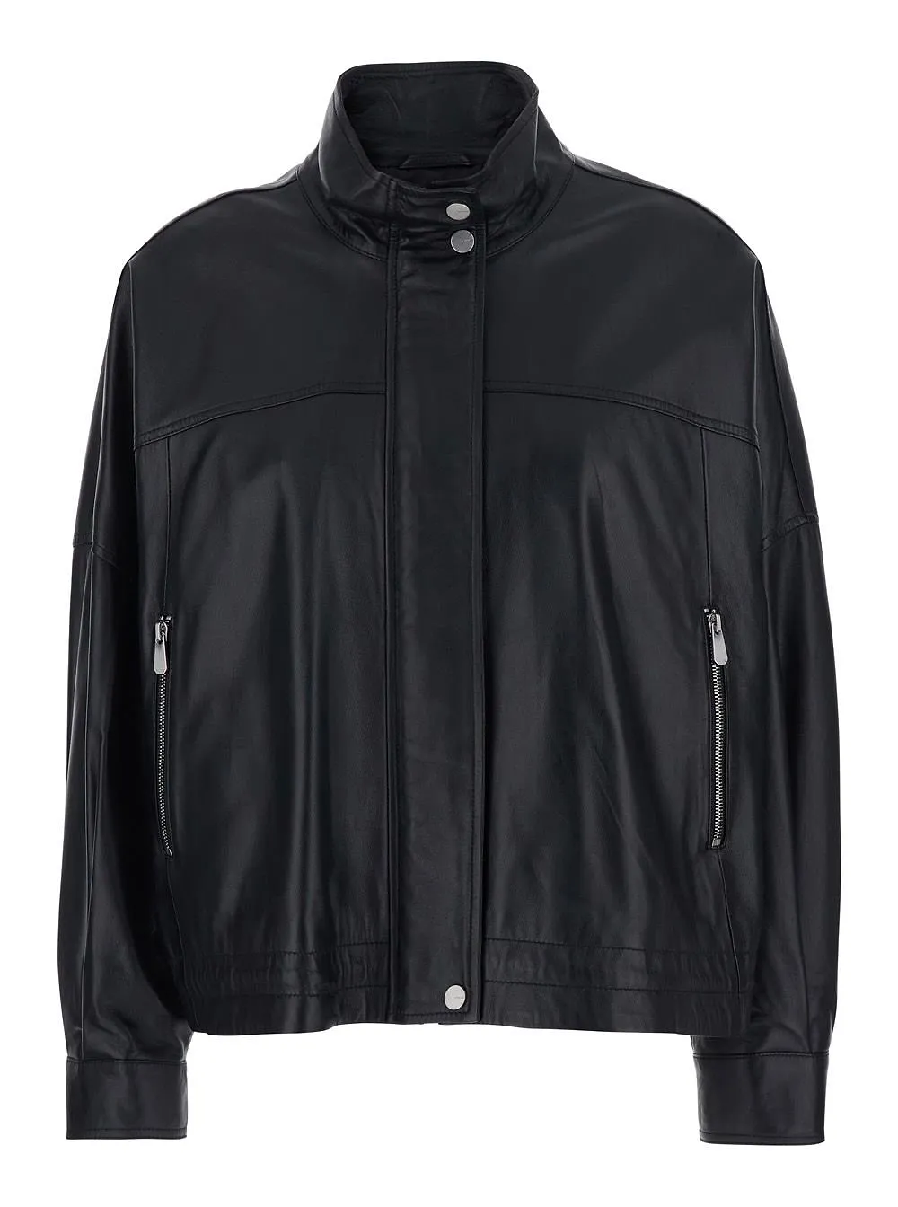 Pinko Leather Blouson Jacket
