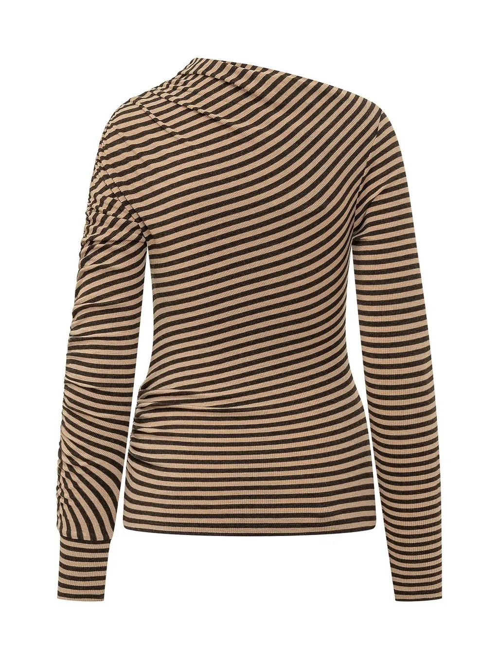 Pinko Lilium Ruched One-Shoulder Knitted Top