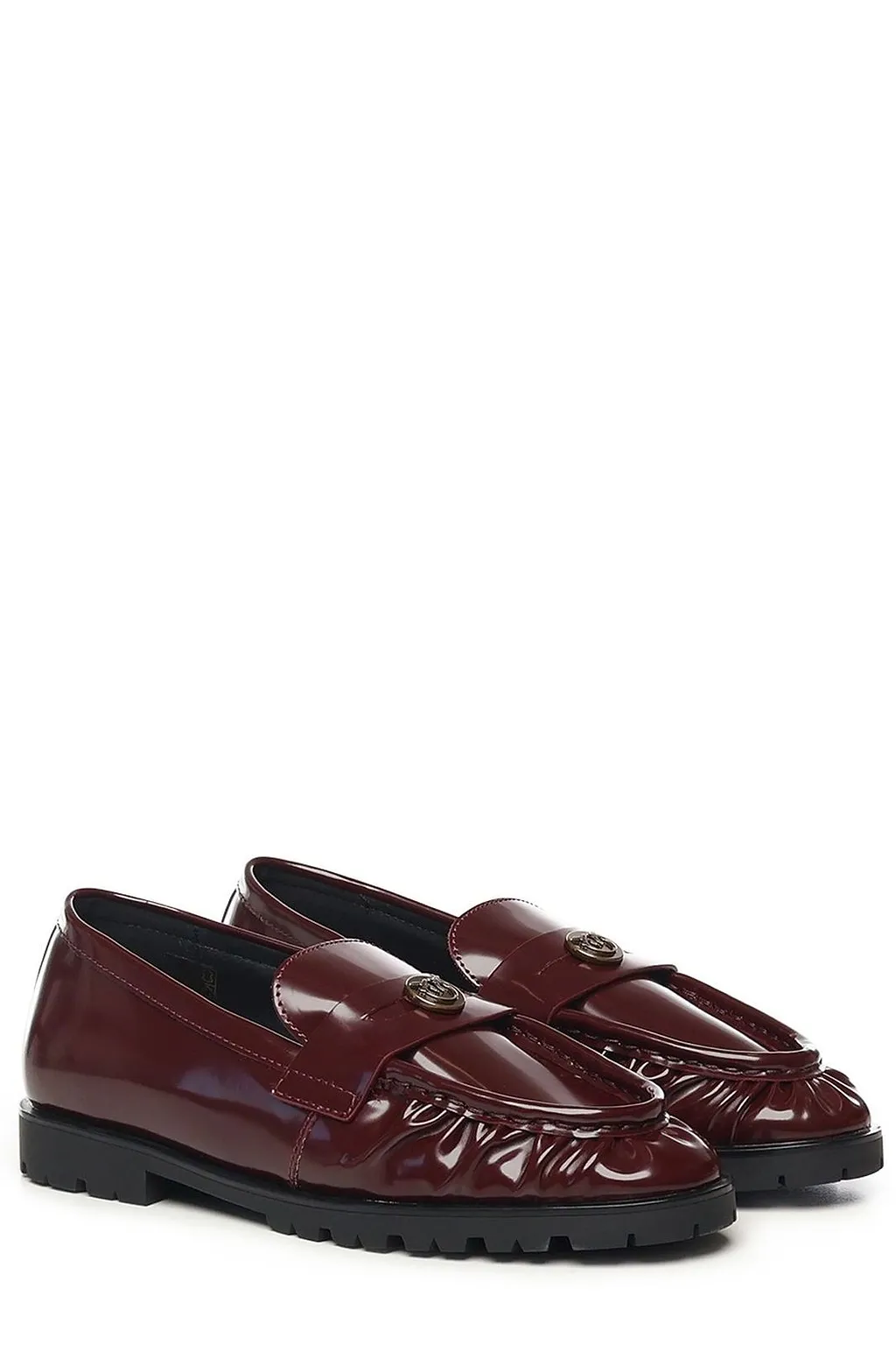 Pinko Logo Plaque Flat Shoes