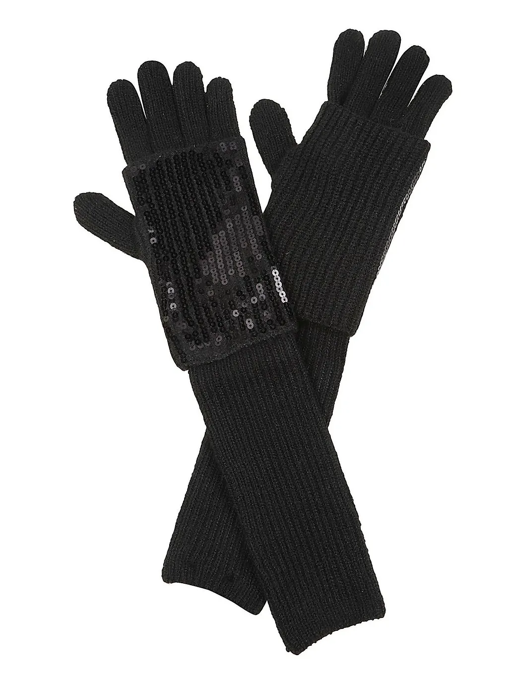 Pinko Logo Sequinned Gloves