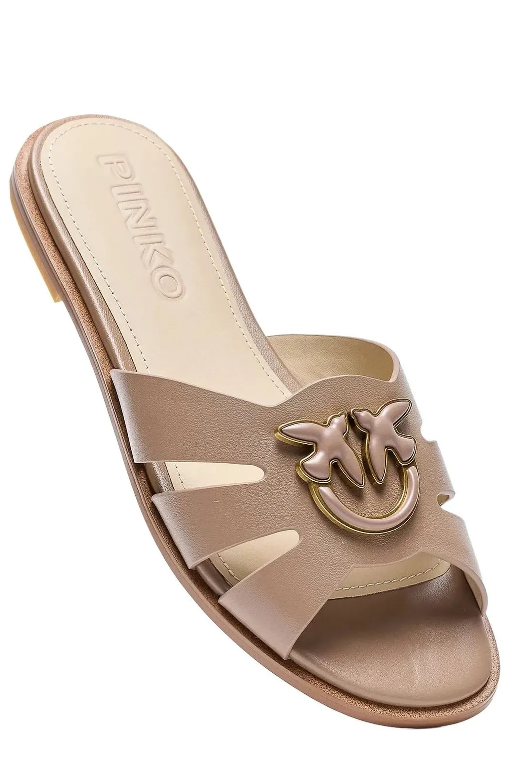 Pinko Love Birds Cut-Out Flat Sandals