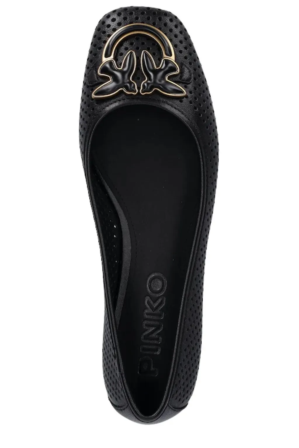 Pinko Love Birds Square Toe Ballerinas