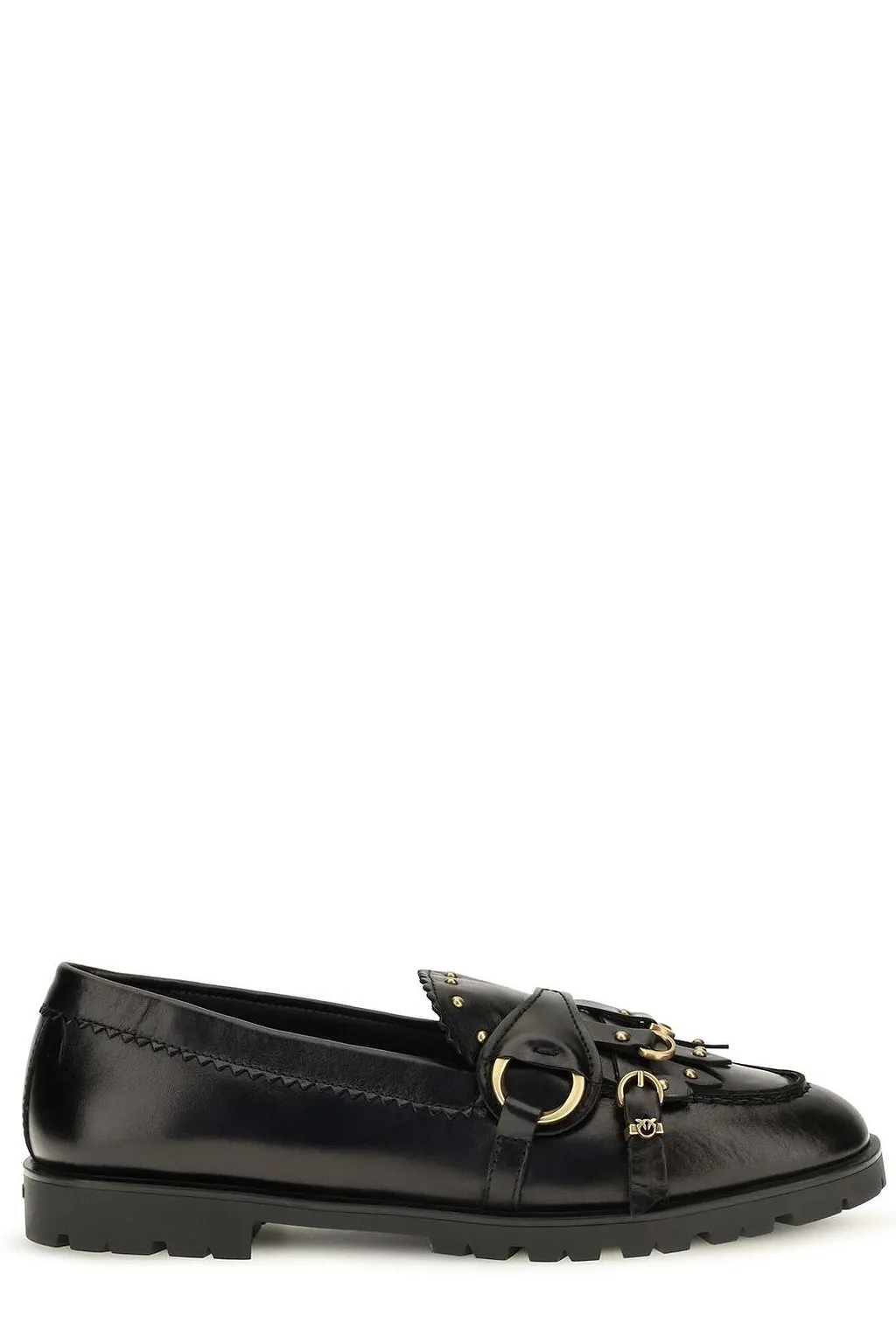 Pinko Nora 08 Studded Leather Loafers