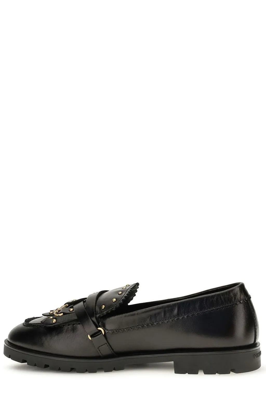 Pinko Nora 08 Studded Leather Loafers