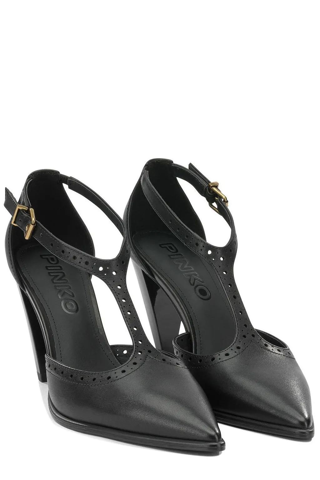 Pinko Pointed Toe T-Bar Pumps