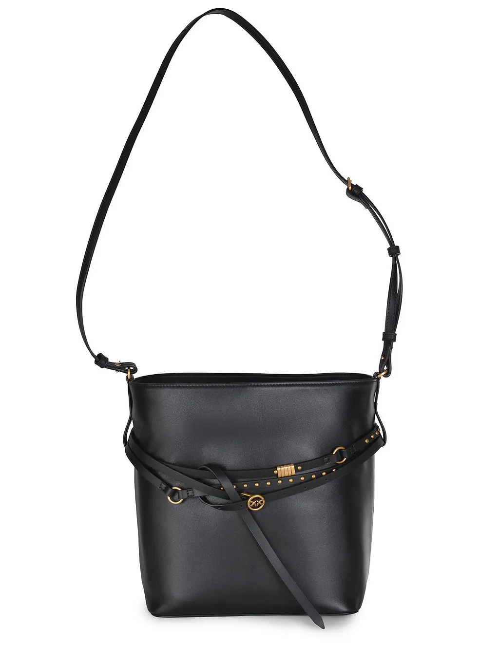Pinko Studded Strap Bucket Bag