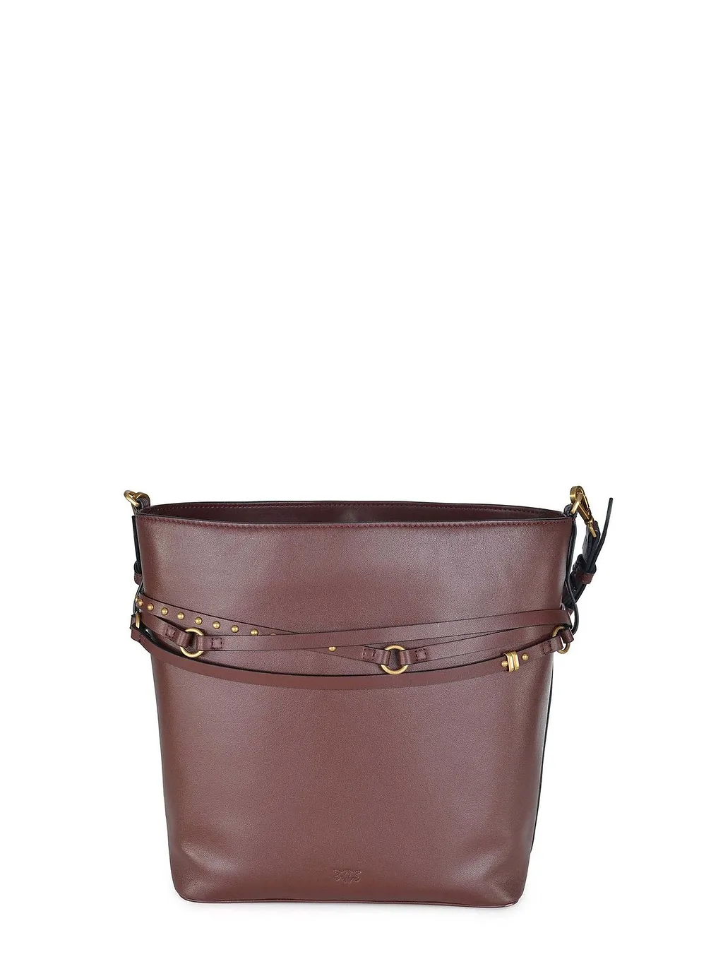 Pinko Studded Strap Bucket Bag