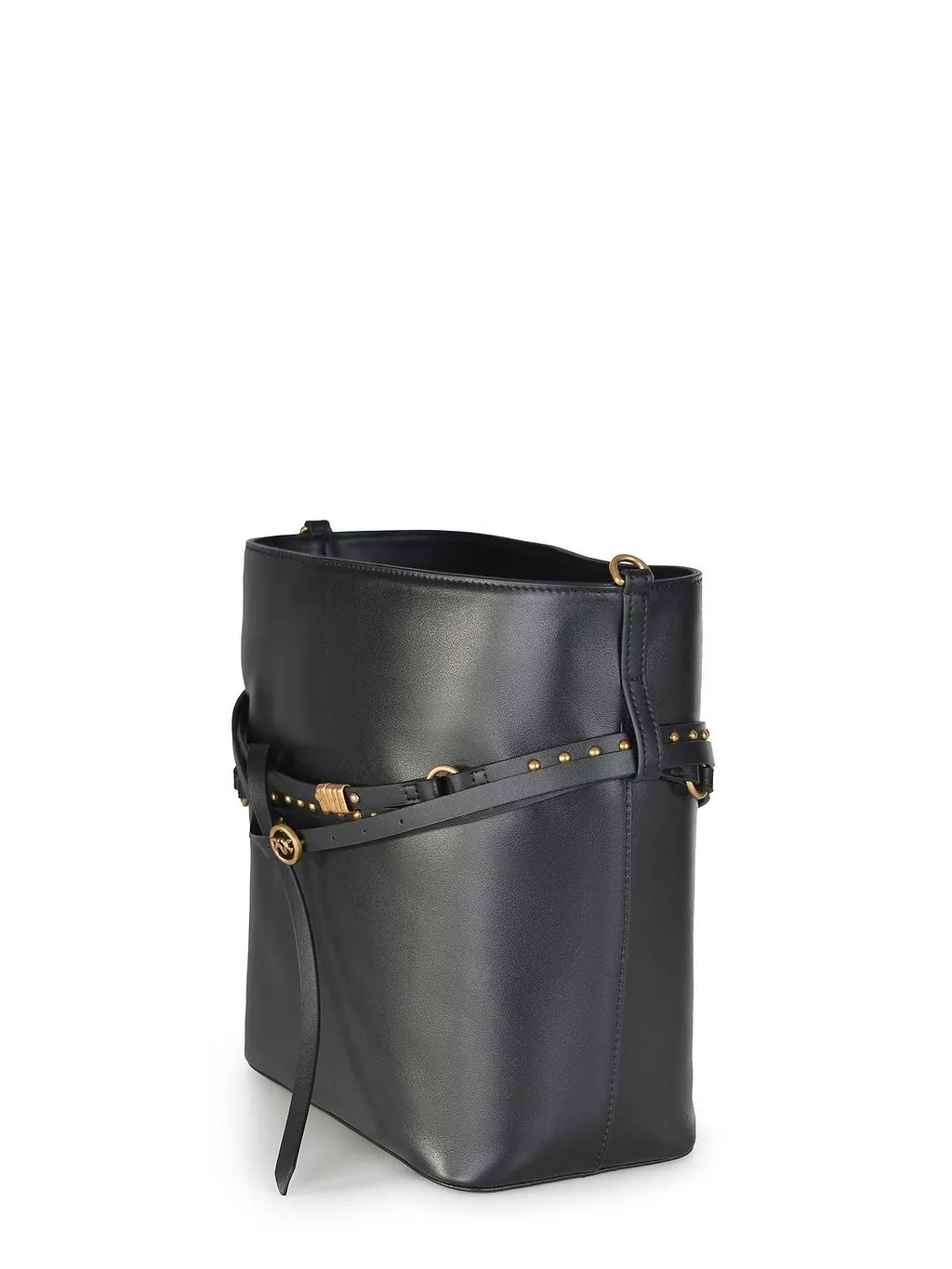 Pinko Studded Strap Bucket Bag