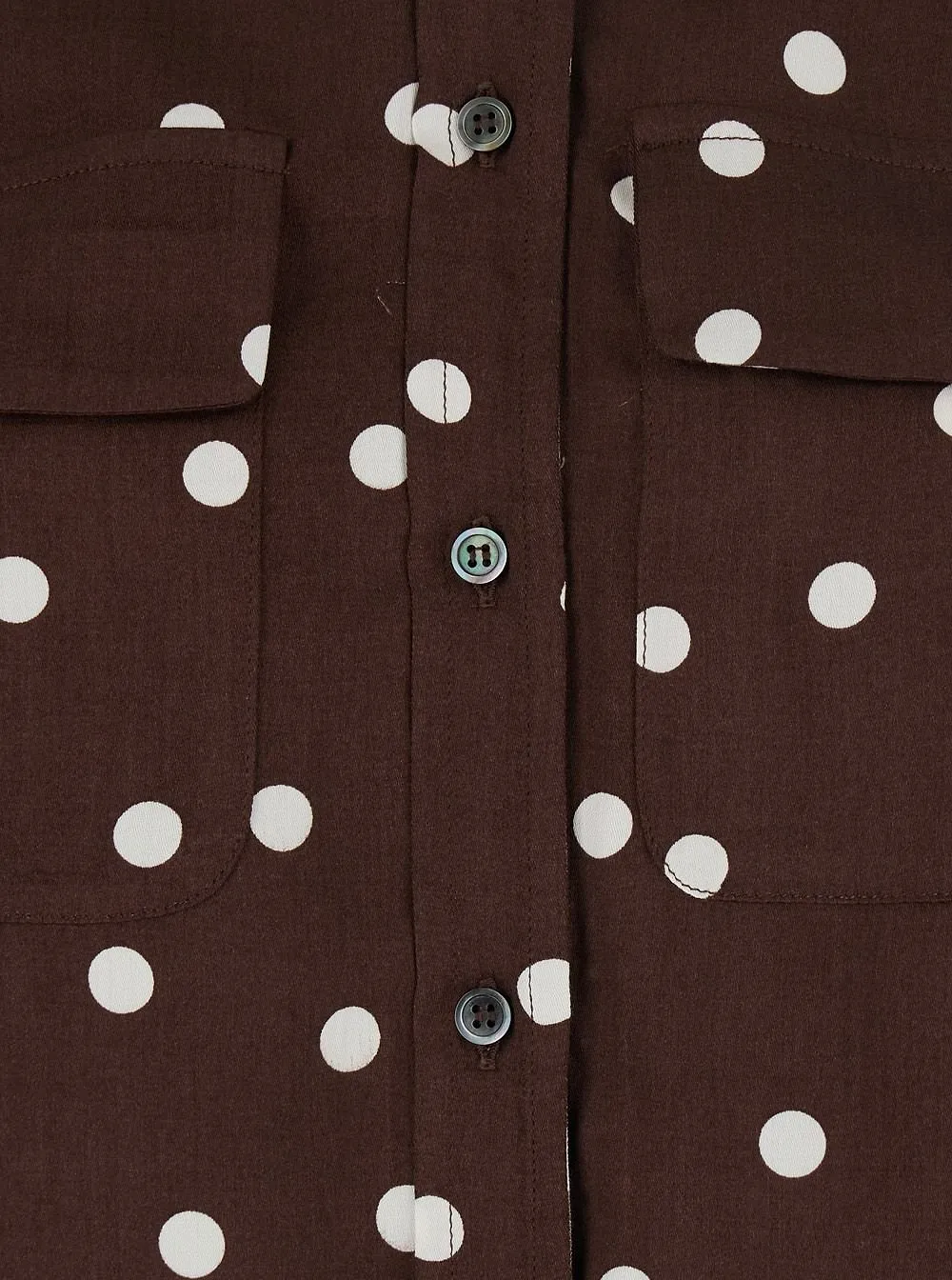 Plain Polka Dot Pocket Shirt