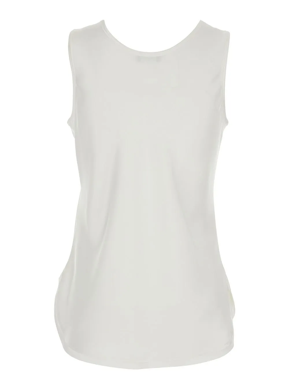 Plain Scoop Neck Satin Top