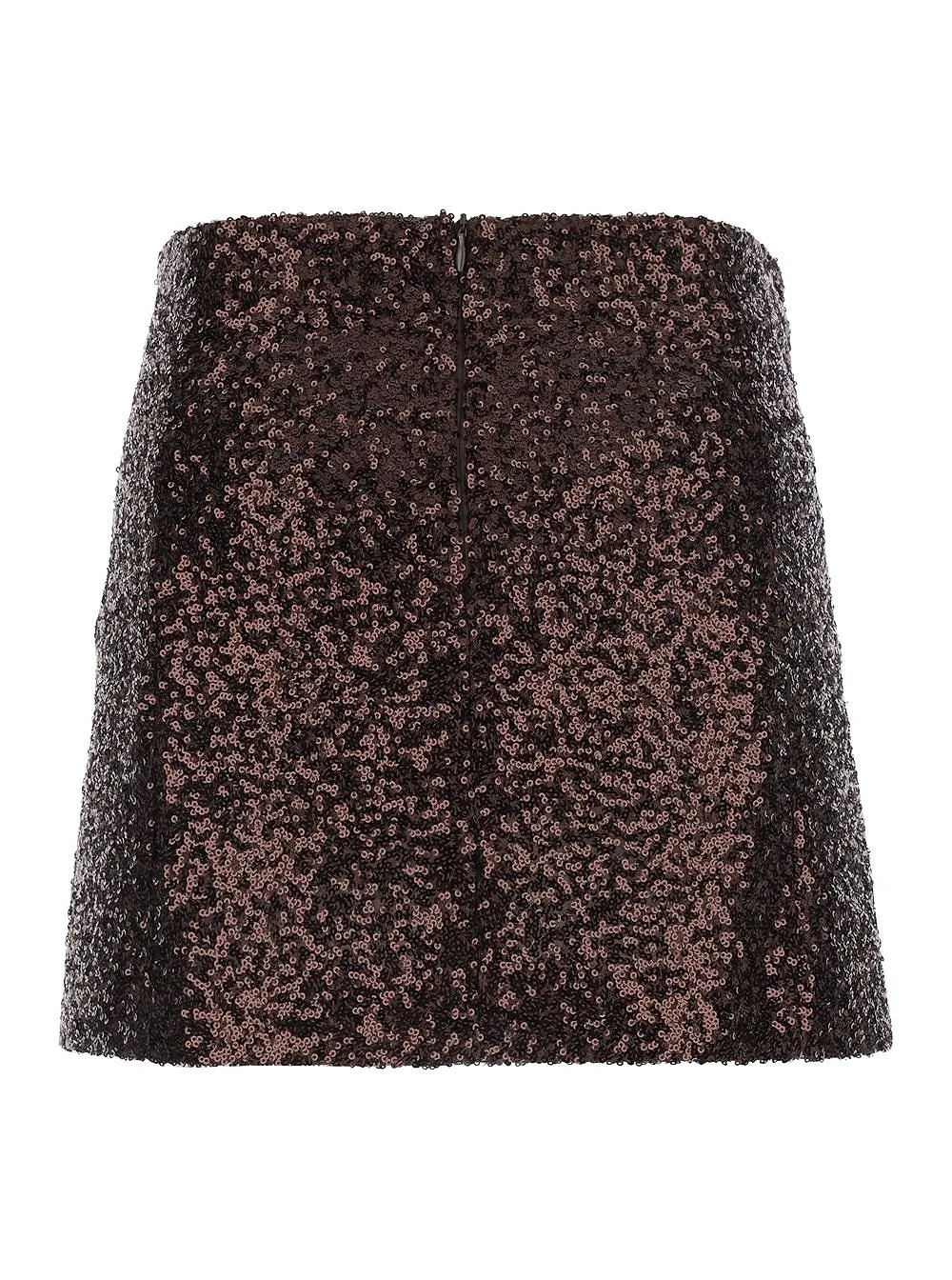 Plain Sequin Mini Skirt