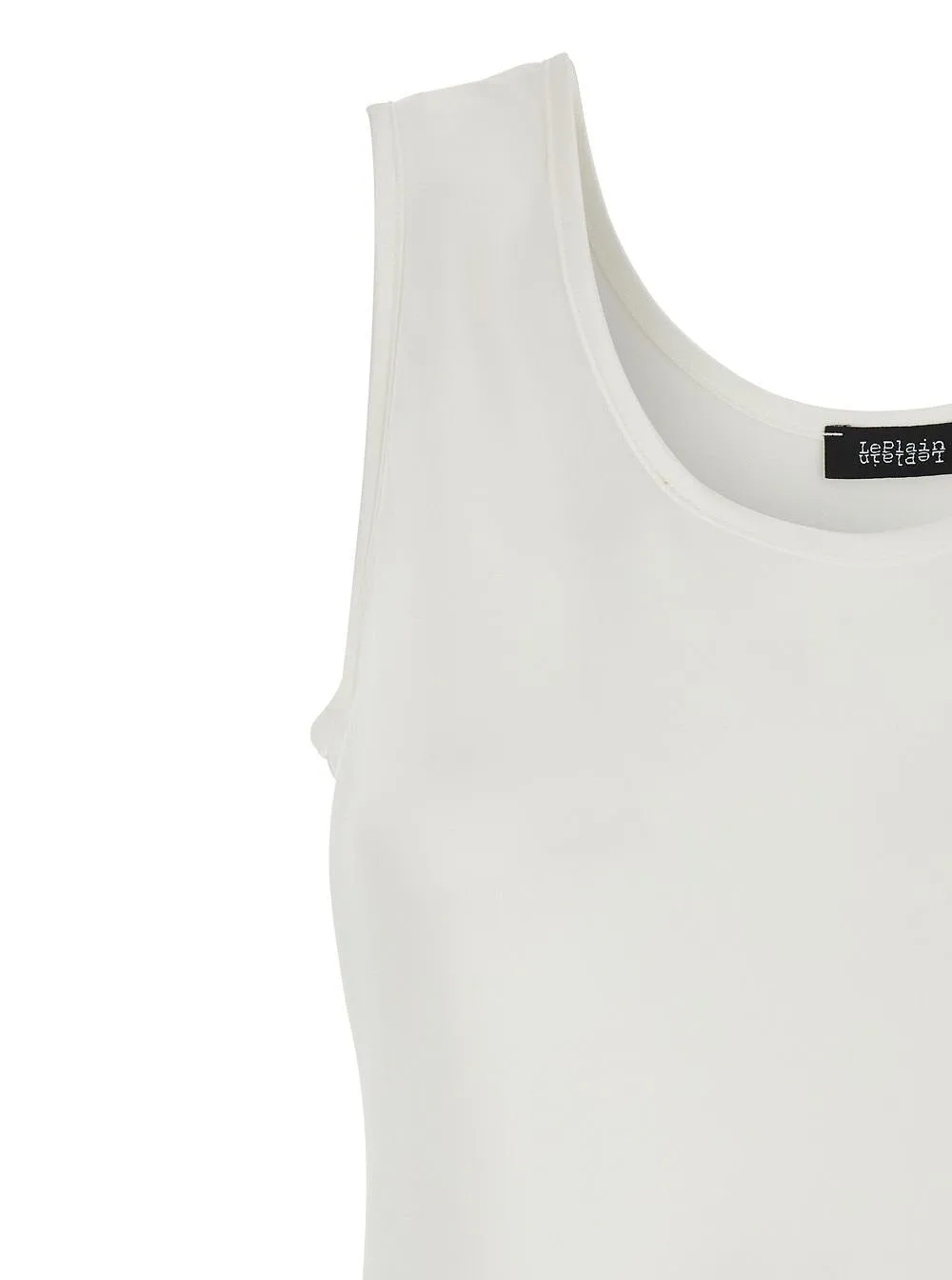 Plain Scoop Neck Satin Top