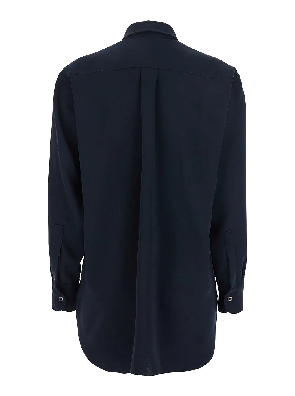 Plain Shirt With Classic Collar Tech Fabric