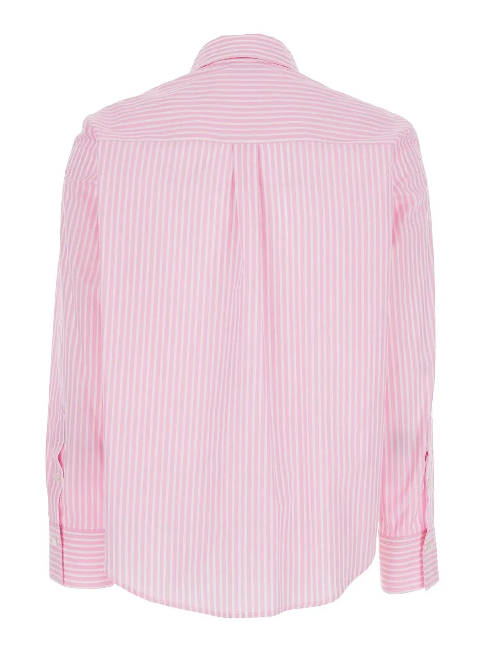 Plain Striped Cotton Long Sleeve Shirt